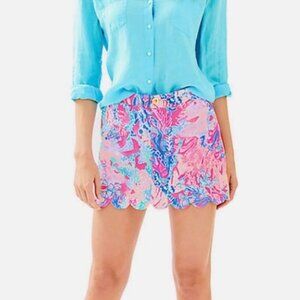 Lilly Pulitzer Colette Skort in Light Pascha Pink Aquadesiac size 12